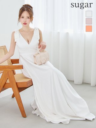 ロングドレス：ホワイト(白)｜キャバドレス・ミニドレス通販は