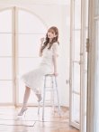 画像17: XS-Lサイズあり【SETTAN/セッタン】フラワーレース/ パフスリーブ/ ミモレ丈/ ワンピース/ ミニドレス/ キャバドレス[OF2] (17)