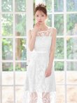 ホワイト　モデル：ゆめ　身長：160cm　着用サイズ：7号(Sサイズ)