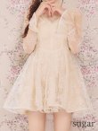 アイボリー　モデル：りな　身長：160cm　着用サイズ：7号(Sサイズ)着用