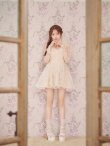 アイボリー　モデル：りな　身長：160cm　着用サイズ：7号(Sサイズ)着用