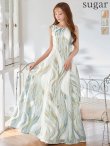 ゴールドxブルー　モデル：真優川咲　身長：158cm　着用サイズ：7号(Sサイズ)