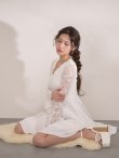 ホワイト モデル：るりぴ　身長：165cm 着用サイズ：7号(Sサイズ)