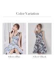 画像23: XS-Lサイズあり【SETTAN/セッタン】花柄/ ジャガード/ レース/ シアー/ ノースリーブ/ Aライン/ フレア/ ミディアムドレス/ キャバドレス[OF2] (23)