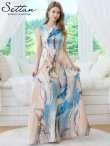 ブルーxオレンジ　モデル：Didi　身長：166cm　着用サイズ：7号(Sサイズ)着用