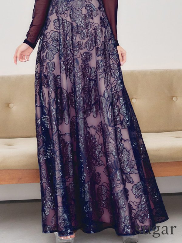 ネイビー　モデル：るりぴ　身長：165cm　着用サイズ：Sサイズ