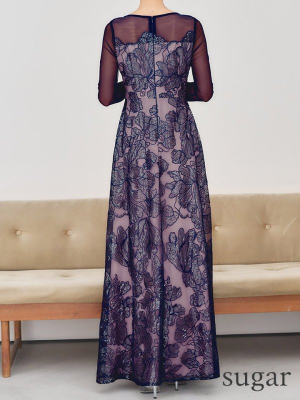 ネイビー　モデル：るりぴ　身長：165cm　着用サイズ：Sサイズ