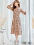画像7: XS-Lサイズあり【SETTAN/セッタン】総レース/ ハイネック/ 長袖/ 袖あり/ Aライン/ ミディアム丈/ ワンピース/キャバドレス[OF2] (7)