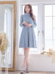 画像4: 【SETTAN/セッタン】総レース/ 長袖/ 袖あり/ ハイネック/ Aライン/ ひざ丈/ ミディアム/ ワンピース/ ミニドレス/ キャバドレス[OF2] (4)
