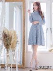 画像7: 【SETTAN/セッタン】総レース/ 長袖/ 袖あり/ ハイネック/ Aライン/ ひざ丈/ ミディアム/ ワンピース/ ミニドレス/ キャバドレス[OF2] (7)
