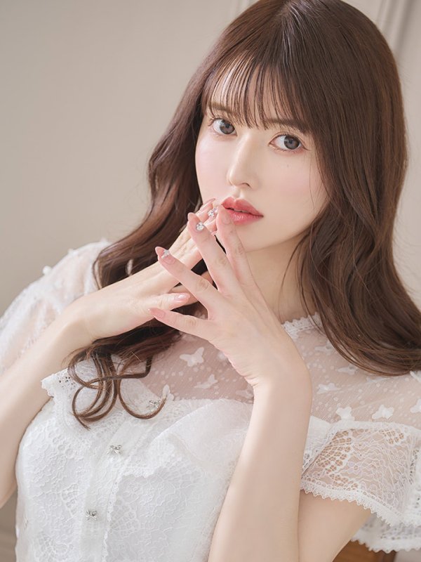 画像5: 【SETTAN/セッタン】総レース/ ショートスリーブ/ フリル/ Aライン/ ひざ丈/ 袖あり/ ミディアム丈/ ワンピース/ フレアミニドレス/ キャバドレス[OF2] (5)