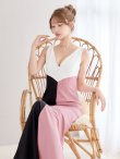 ブラック×ピンク　モデル：るりぴ　身長：165cm　着用サイズ：7号(Sサイズ)