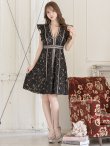 画像24: 【SETTAN/セッタン】総レース/ Vネック/ Aライン/ フリル袖/ 袖あり/ ミディアム丈/ ワンピース/ ミニドレス/ キャバドレス[OF2] (24)