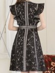 画像28: 【SETTAN/セッタン】総レース/ Vネック/ Aライン/ フリル袖/ 袖あり/ ミディアム丈/ ワンピース/ ミニドレス/ キャバドレス[OF2] (28)