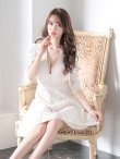 画像11: 【XS-Lサイズあり】【SETTAN/セッタン】総レース/ 袖あり/ 七分袖/ Vネック/ Aライン/ ミディアム丈/ ワンピース/ ミニドレス/ キャバドレス[OF2] (11)