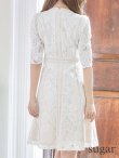 画像18: 【XS-Lサイズあり】【SETTAN/セッタン】総レース/ 袖あり/ 七分袖/ Vネック/ Aライン/ ミディアム丈/ ワンピース/ ミニドレス/ キャバドレス[OF2] (18)