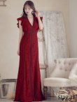 画像18: 【SETTAN/セッタン】総レース/ Vネック/ Aライン/ ワンピース/ ロングドレス/ キャバドレス long[OF2] (18)