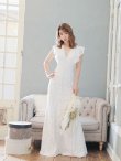 画像13: 【SETTAN/セッタン】総レース/ Vネック/ Aライン/ ワンピース/ ロングドレス/ キャバドレス long[OF2] (13)