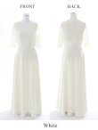 画像11: XS-Lサイズあり【SETTAN/セッタン】ワンカラー/ レース切替/ 袖あり/ 半袖/ ロング/ キャバドレス long[OF2] (11)