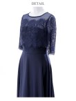 画像27: XS-Lサイズあり【SETTAN/セッタン】ワンカラー/ レース切替/ 袖あり/ 半袖/ ロング/ キャバドレス long[OF2] (27)