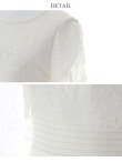 画像13: XS-Lサイズあり【SETTAN/セッタン】ワンカラー/ レース切替/ 袖あり/ 半袖/ ロング/ キャバドレス long[OF2] (13)