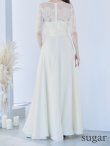 画像9: XS-Lサイズあり【SETTAN/セッタン】ワンカラー/ レース切替/ 袖あり/ 半袖/ ロング/ キャバドレス long[OF2] (9)