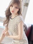 画像2: XS-Lサイズあり【SETTAN/セッタン】チェック/ ボートネック/ ショートスリーブ/ ミディアム丈/ ワンピース/ 胸閉じ/ミニドレス/ キャバドレス[OF2] (2)