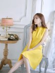 画像22: XS-Lサイズあり 【GINZA COUTURE/銀座クチュール】ノースリーブ/ ハイネック/ ワンカラー/ 膝丈/ ミディアム/ フレア/ ワンピース/ キャバドレス[OF2] (22)