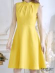 画像27: XS-Lサイズあり 【GINZA COUTURE/銀座クチュール】ノースリーブ/ ハイネック/ ワンカラー/ 膝丈/ ミディアム/ フレア/ ワンピース/ キャバドレス[OF2] (27)