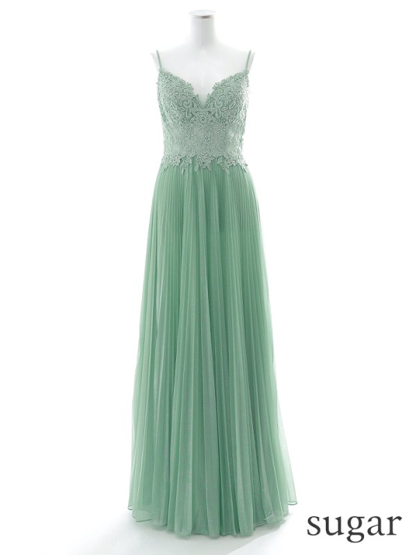 画像41: XS-Lサイズあり【SETTAN/セッタン】ワンカラー/ キャミソール/ 刺繍/ シアー/ ラメ/ プリーツ/ Aライン/ ロングドレス / キャバドレス long[OF2] (41)