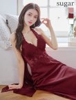 ワインレッド モデル：ゆりお　身長：165cm　着用サイズ：7号(Sサイズ)