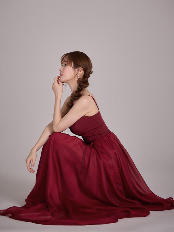 アンゴラレッド　モデル：ゆめ　身長：160cm　着用サイズ：7号(Sサイズ)