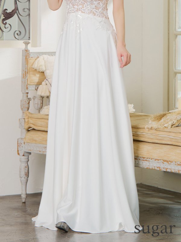 画像17: XS-Lサイズあり【SETTAN/セッタン】スパンコール/ ビーズ刺繍/ シアー/ ノースリーブ/ フレア/ Aライン/ ロングドレス / キャバドレス long[OF2] (17)