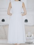 画像10: XS-Lサイズあり【SETTAN/セッタン】カシュクールデザイン/ Vネック/ ノースリーブ/ 膝丈/ プリーツ/ Aライン/ フレア/ ワンピース/ ミディアムドレス/ キャバドレス[OF2] (10)