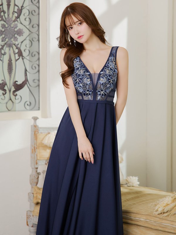 ネイビー モデル:ゆめ 身長:160cm:7号(Sサイズ)