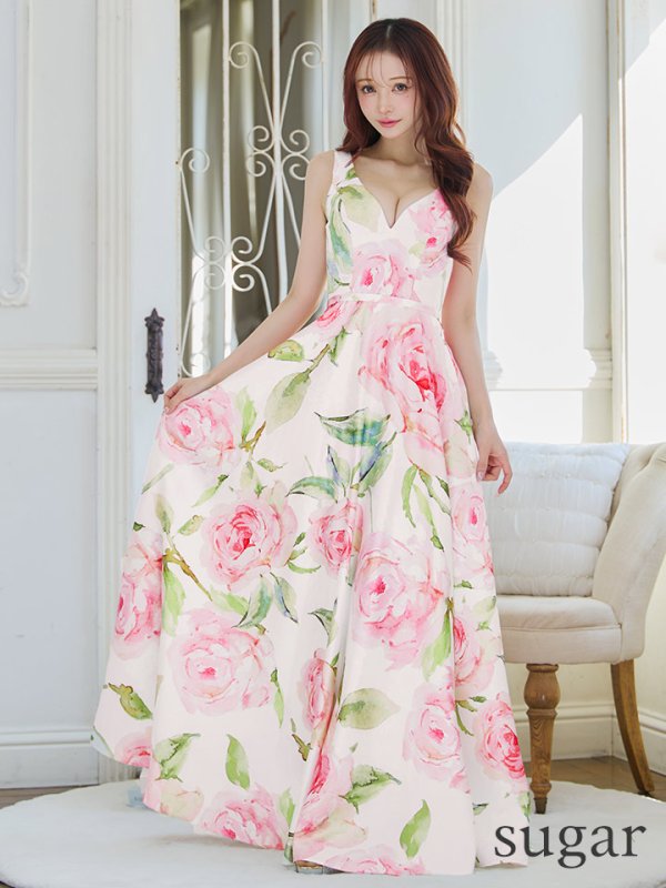 ホワイトxピンク モデル：真優川咲　身長：158cm　着用サイズ：Sサイズ