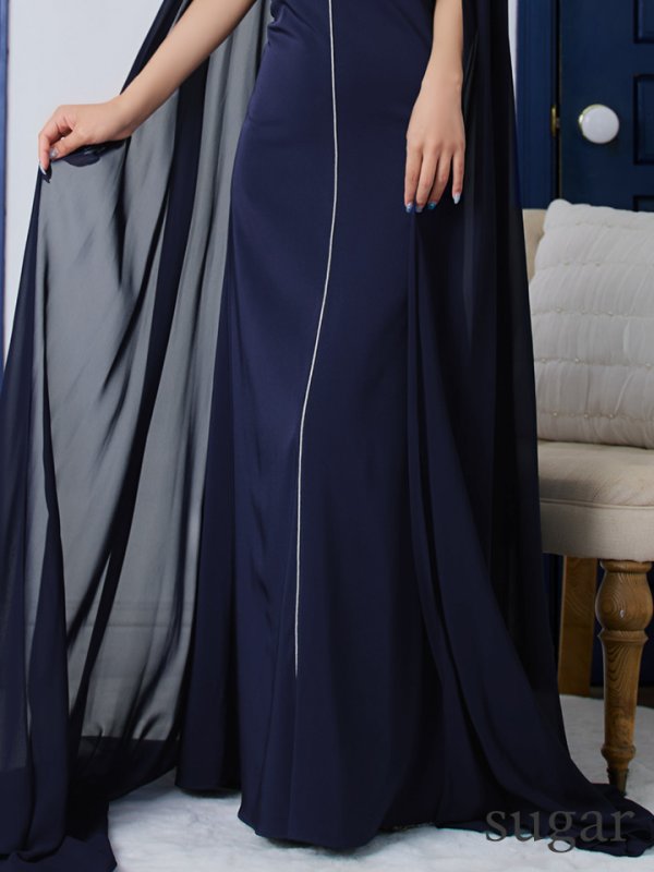 ネイビー モデル：如月れい　身長：156cm　着用サイズ：Sサイズ