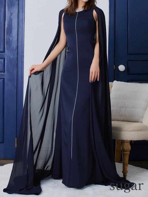 ネイビー モデル：如月れい　身長：156cm　着用サイズ：Sサイズ