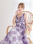 ホワイト×パープル　モデル：るりぴ　身長：165cm　着用サイズ：7号（Sサイズ）