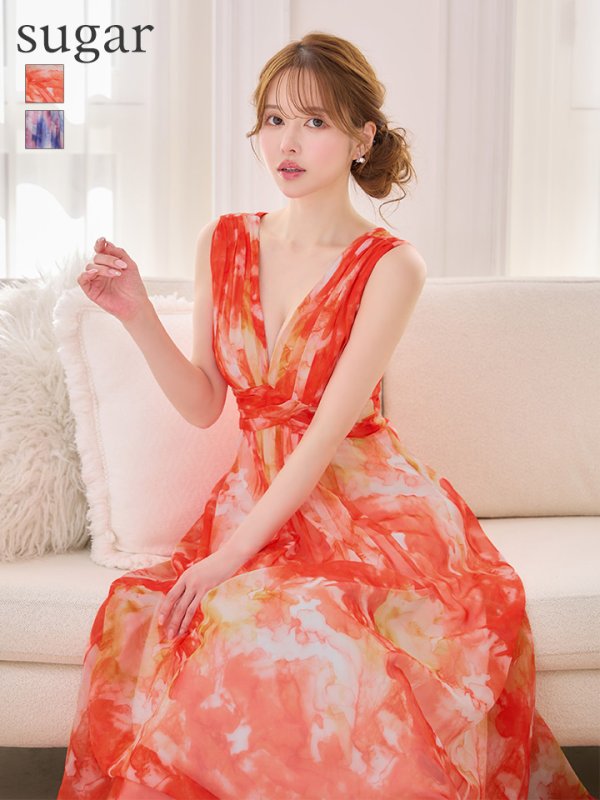 オレンジ　モデル：ゆめ　身長：160cm　着用サイズ：7号(Sサイズ)