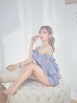 画像4: 【即日発送】【ビキニ】【水着】 フリルシフォン×オフショルダー ビキニ 2点セット[YMT] (4)