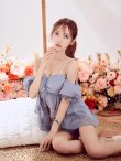 画像3: 【即日発送】【ビキニ】【水着】 フリルシフォン×オフショルダー ビキニ 2点セット[YMT] (3)