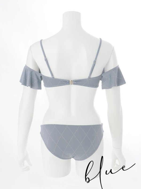 画像26: 【即日発送】【ビキニ】【水着】ビジューオフショルダーフリルビキニ 2点セット[YMT]M275dzc (26)