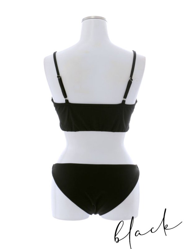 画像21: 【即日発送】【ビキニ】【水着】フロントジップビジューチェーンビキニ 2点セット [YMT] (21)