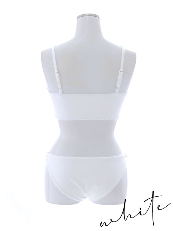 画像23: 【即日発送】【ビキニ】【水着】フロントジップビジューチェーンビキニ 2点セット [YMT] (23)