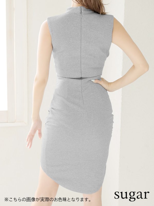 画像8: 【Miyu × GLAMOROUS by Andy COLLECTION 2】クロスデザイン /カットアウト /変形スカート /ミニドレス /キャバドレス[OF05] (8)