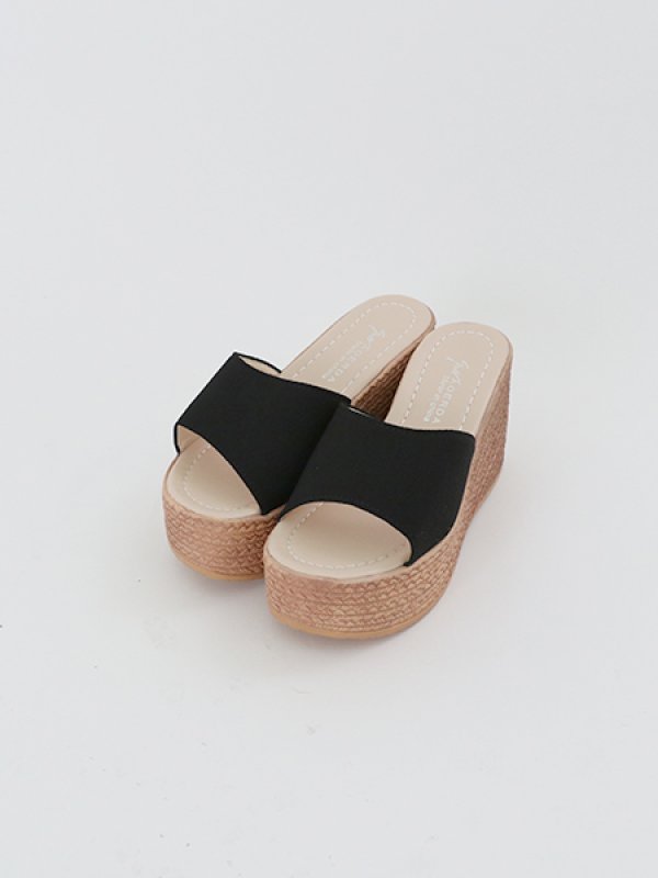 画像6: 【即日発送】【水着小物：ビーチサンダル】シンプルウェッジサンダル[YMT] (6)