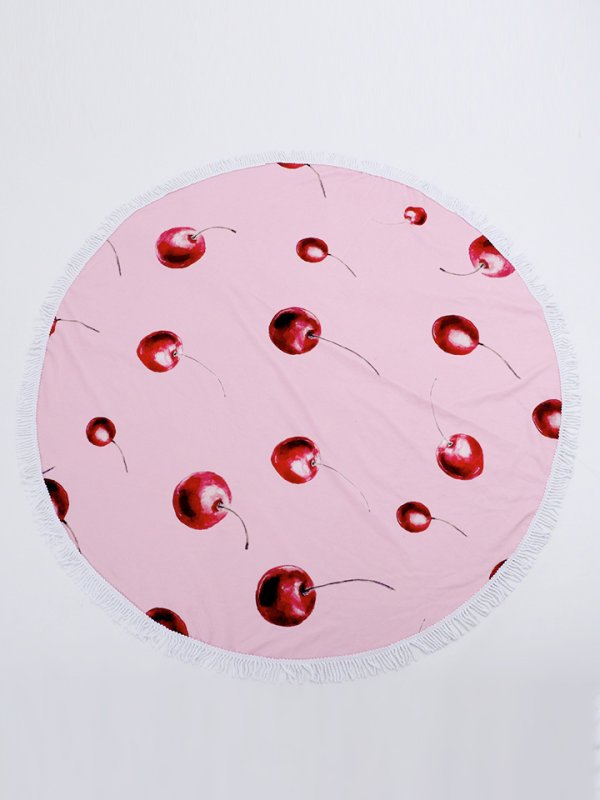 画像6: 【即日発送】【ビキニ】【水着小物：ビーチマット】さくらんぼビーチマット[FB01] (6)