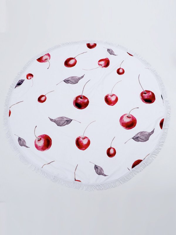 画像4: 【即日発送】【ビキニ】【水着小物：ビーチマット】さくらんぼビーチマット[FB01] (4)