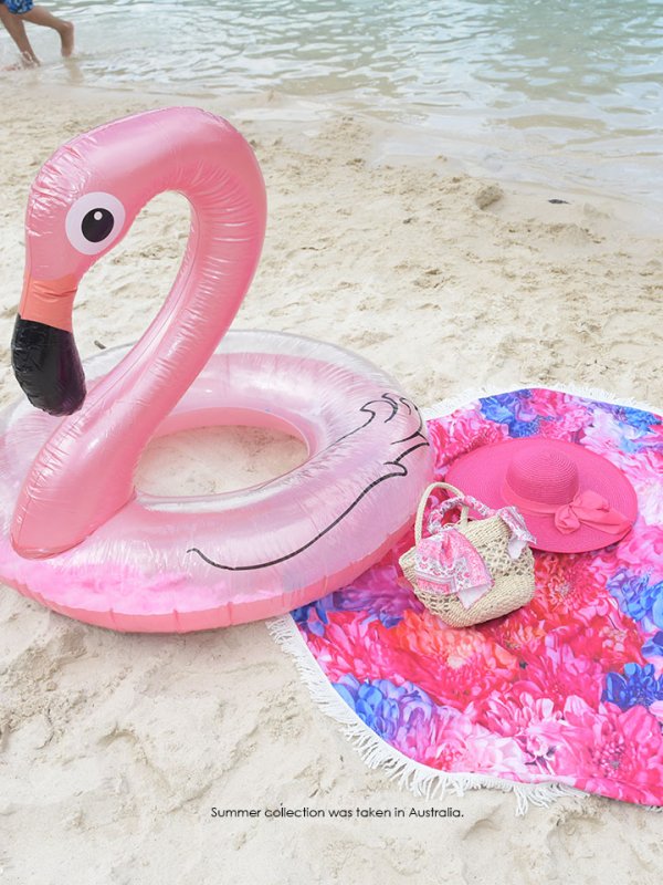 画像2: 【即日発送】【ビキニ】【水着小物：浮き輪】フラミンゴフロート[HC03] (2)